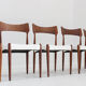 Set of vintage Danish dining chairs by Bernhard Pedersen, 1960s