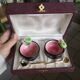 Vintage Keramos Sèvres salt cellars in their case