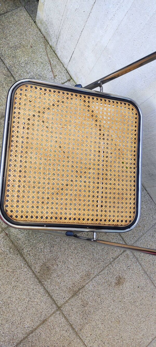 Chaise pliante cannée type Castelli