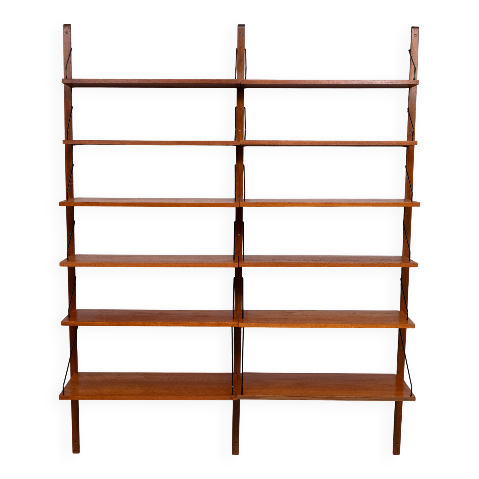 Poul Cadovius Teak Bookcase Shelves For Royal System 1960s