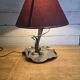 Lampe art déco en étain des années 1930