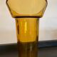 Vintage amber glass vase