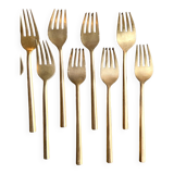12 gilded bronze forks