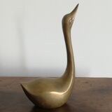 Vintage brass duck