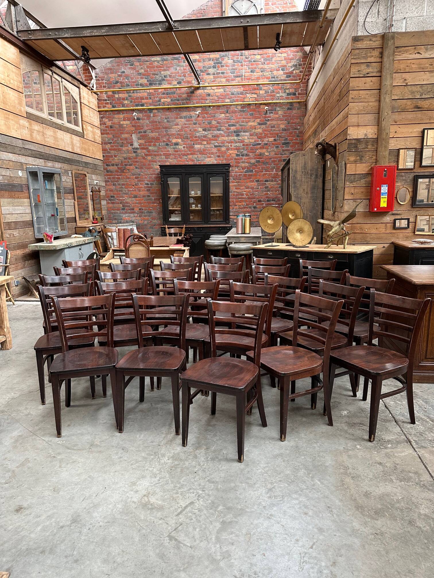 Set of 107 bistro chairs