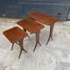 Set of 3 nesting tables by Raphaël Raffel, Scandinavian vintage, 1960s