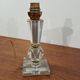Cut glass lamp base from the 1940s