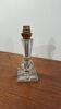 Cut glass lamp base from the 1940s