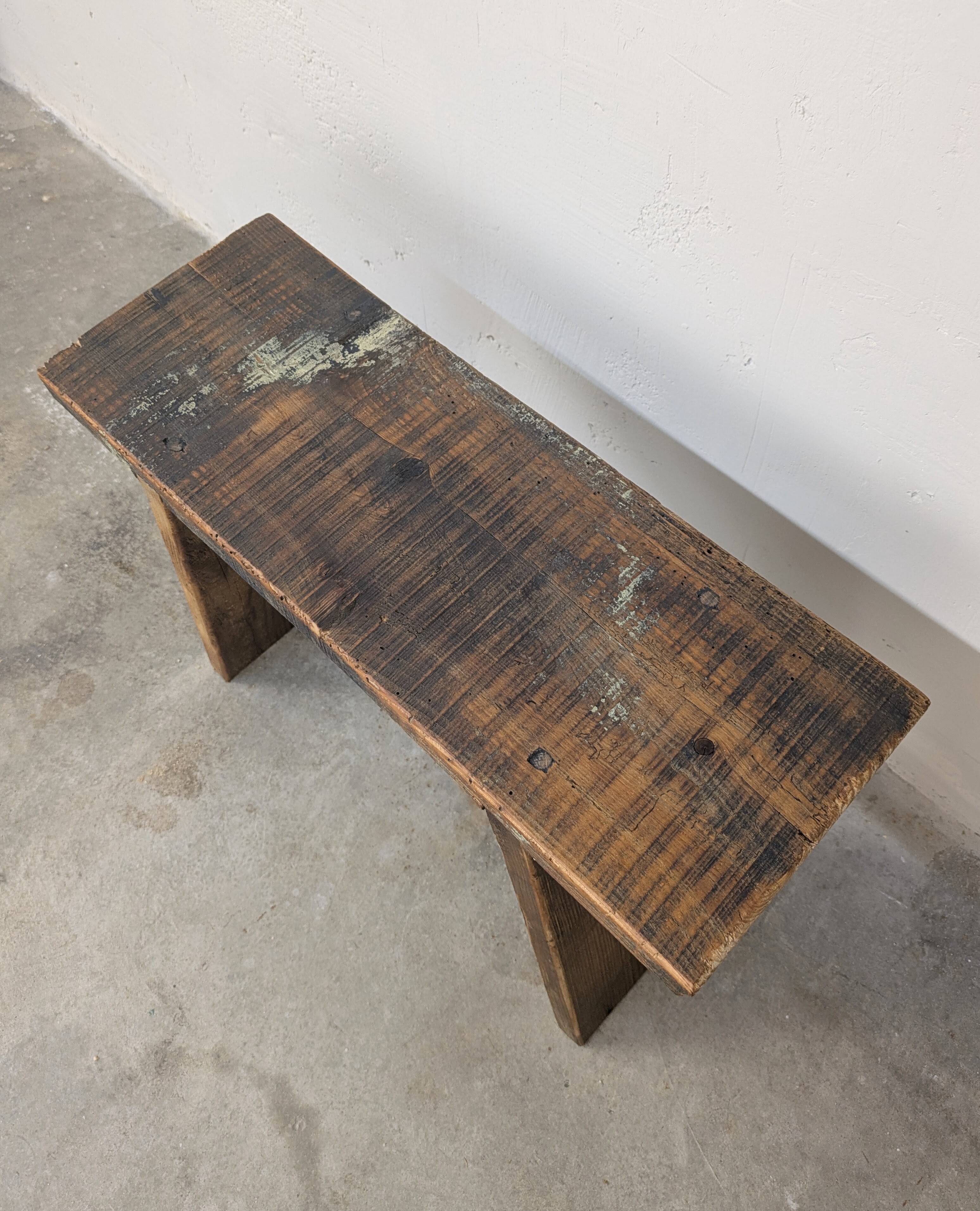 Bench / raw wood workshop stool