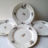 Suite of 4 sarreguemines plates