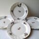 Suite de 4 assiettes Sarreguemines