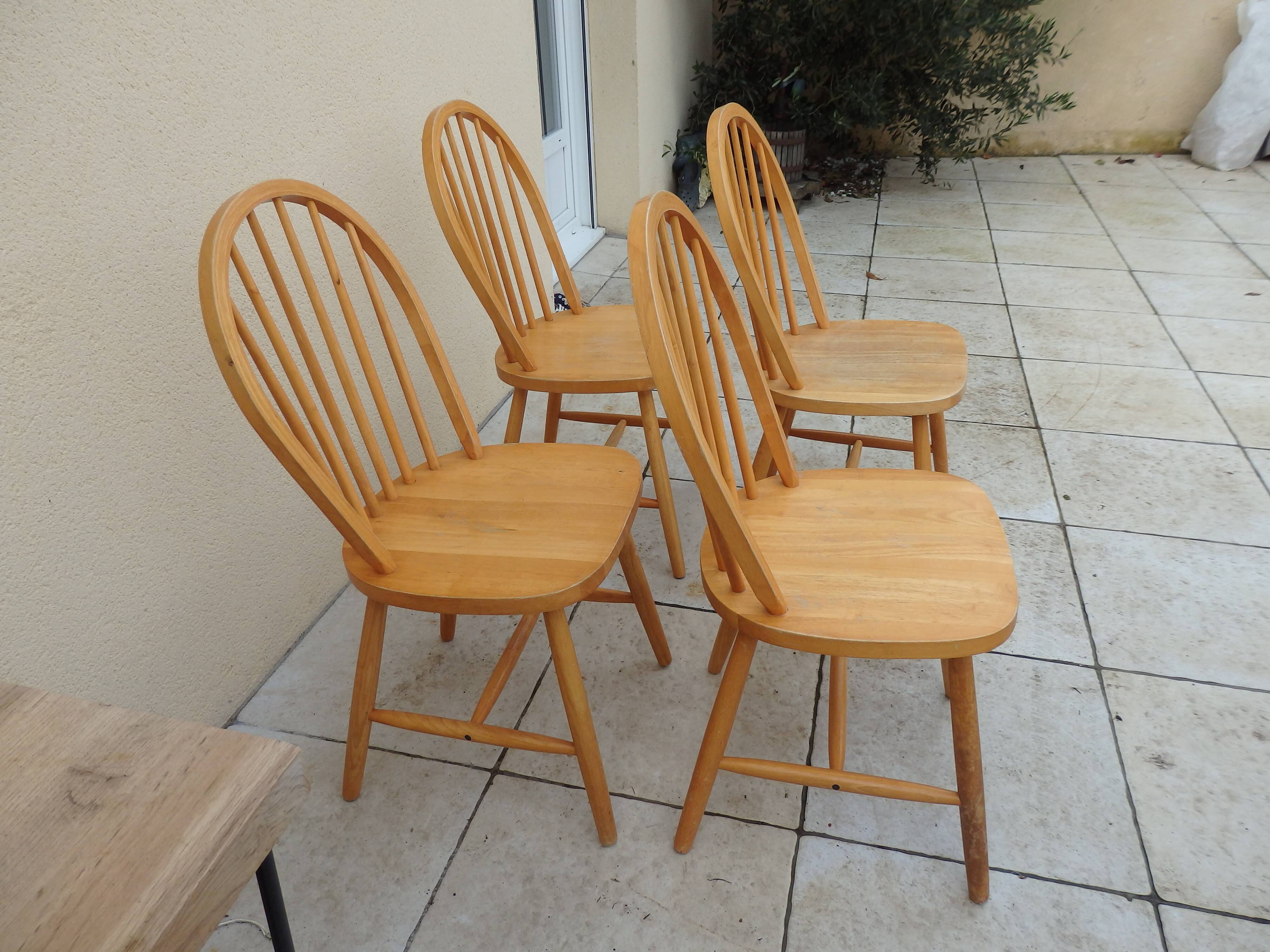 4 Windsor chairs per ercol