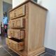 Oak and pine chest of drawers, 1950s.