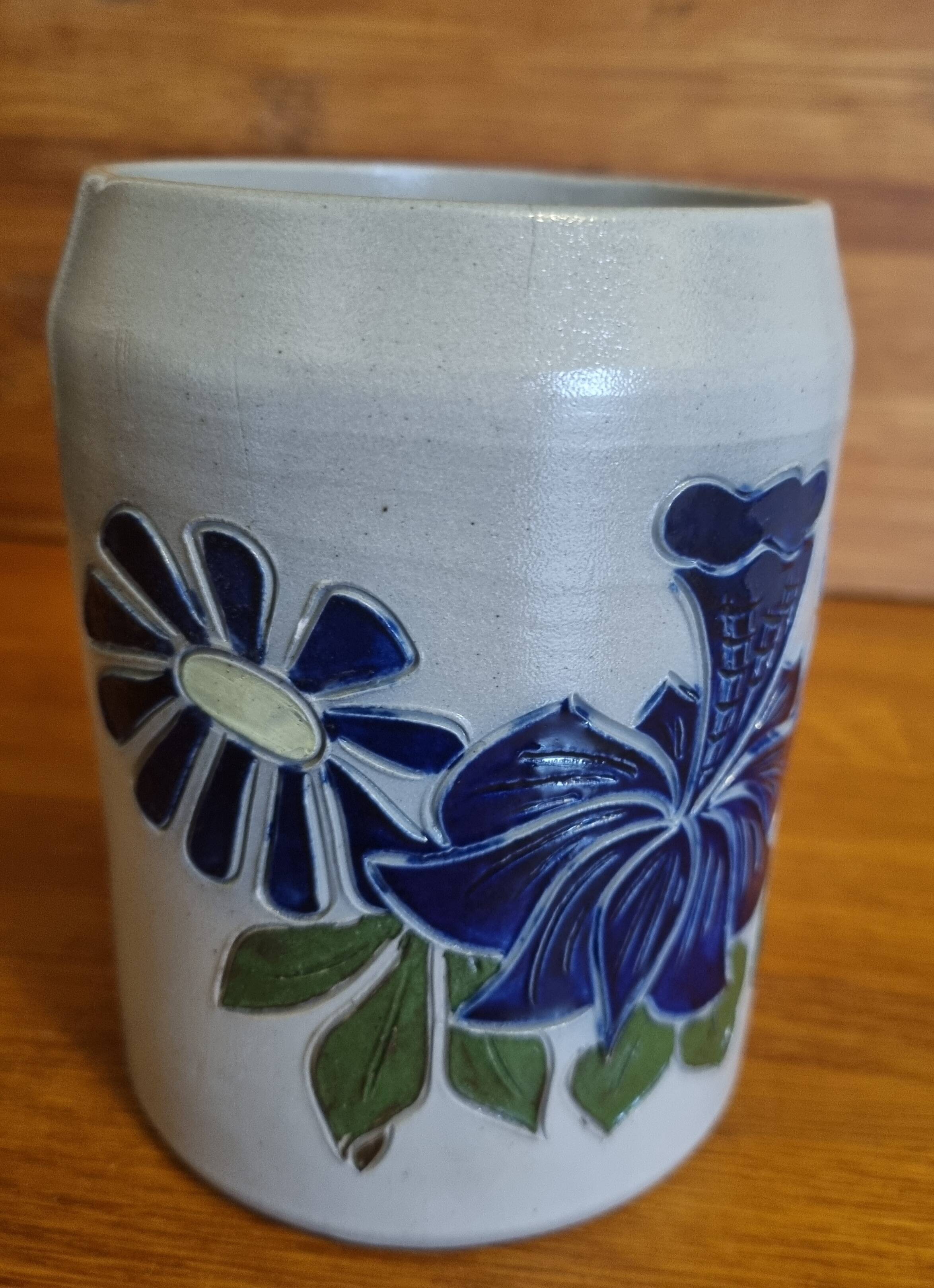 Mug en grès au sel d'Alsace Betschdorf Fortuné Schmitter