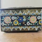 Vintage painted metal box
