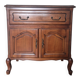Classic style TV unit with sliding shelf