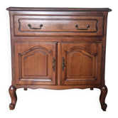 Classic style TV unit with sliding shelf