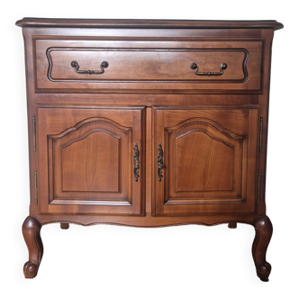 Classic style TV unit with sliding shelf