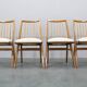 1970s Set of Four Beech Dining Chairs, West Germany