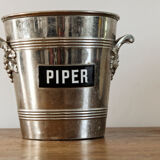 Piper Heidsieck champagne bucket – Silver metal