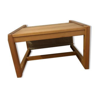 Coffee table pine magazine holder