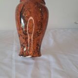 Glazed ceramic vase with marbled effect — vintage retro decor