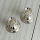 Pair of lightweight silver metal candlesticks