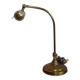 Art Nouveau desk lamp, solid brass with articulated arm – Belle Époque