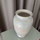 Vintage Iridescent White Vase – 1980s/1990s Pearl Lustre Glaze