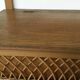 Chest bench wood and rattan - vintage 1960