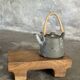 Small stool, accent stool in solid blond teak wabi-sabi L30 W8.5 H6.