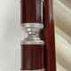 Art deco mahogany and metal tray
