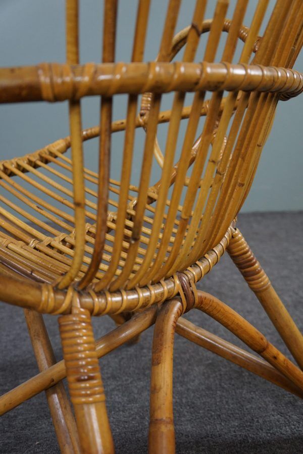 Fauteuil en rotin, 1950