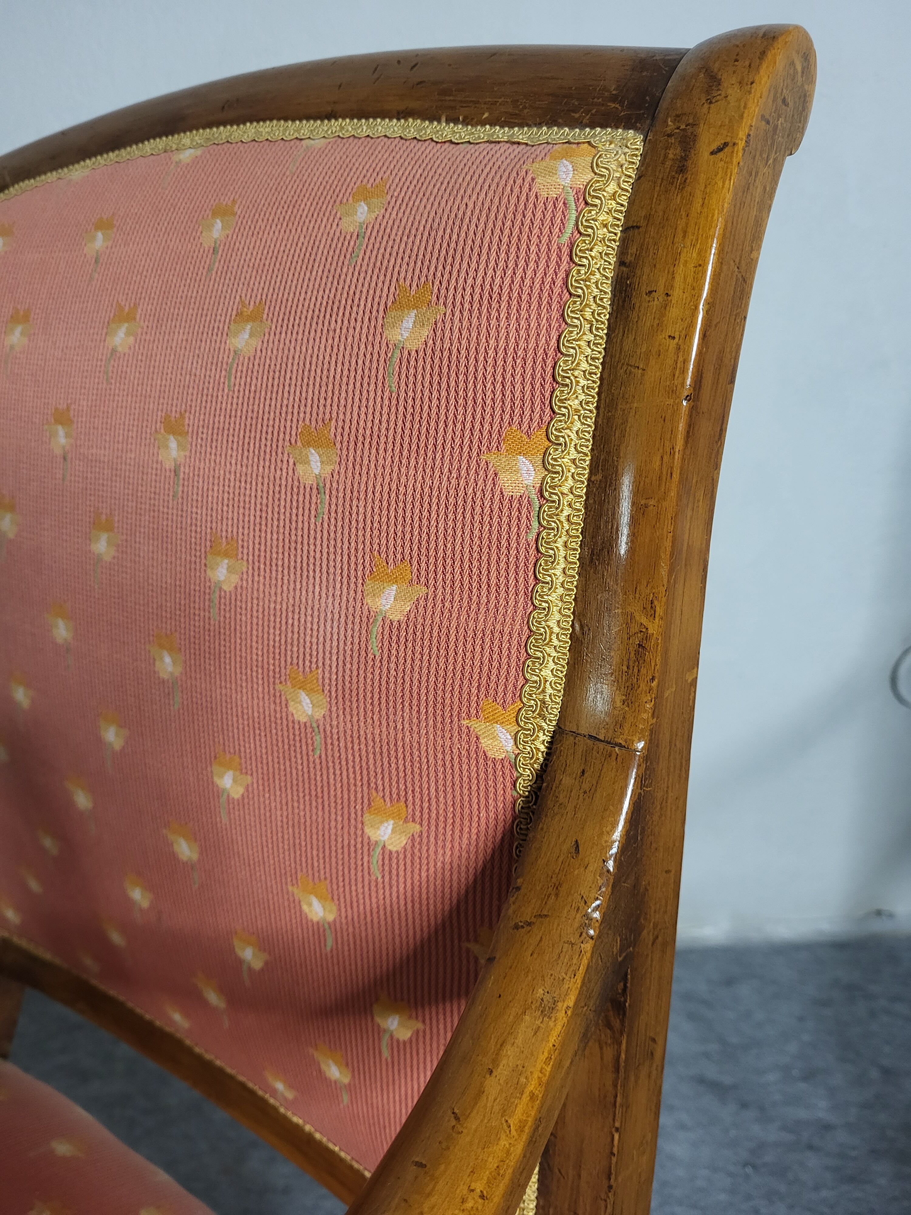 Pair of Louis Philippe XIXeme lacrosse armchairs