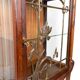 Art Nouveau Display Case, Bronzes and Carved Wood on a Lake Theme, 1900