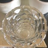 Crystal vase honeycomb Art Deco years 30/40