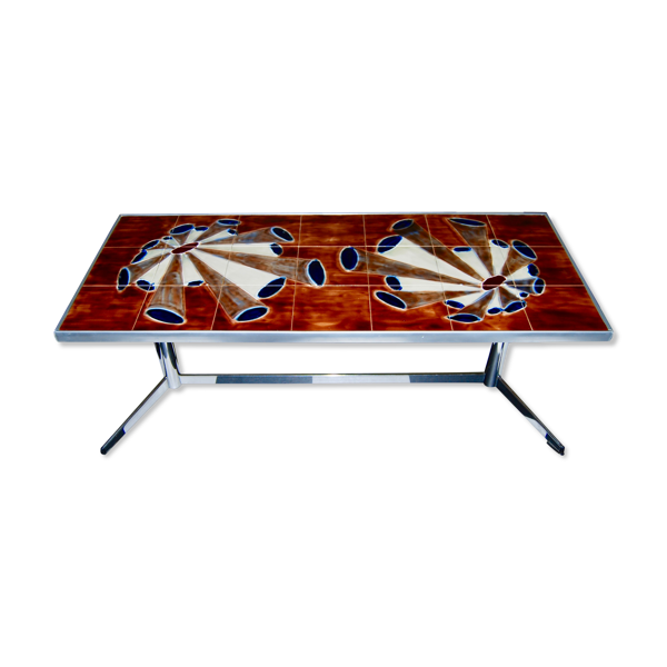 Table basse vintage en céramique