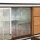 Buffet vintage Palazzi dell'Arte Cantù en noyer et laiton, Italie, années 1940