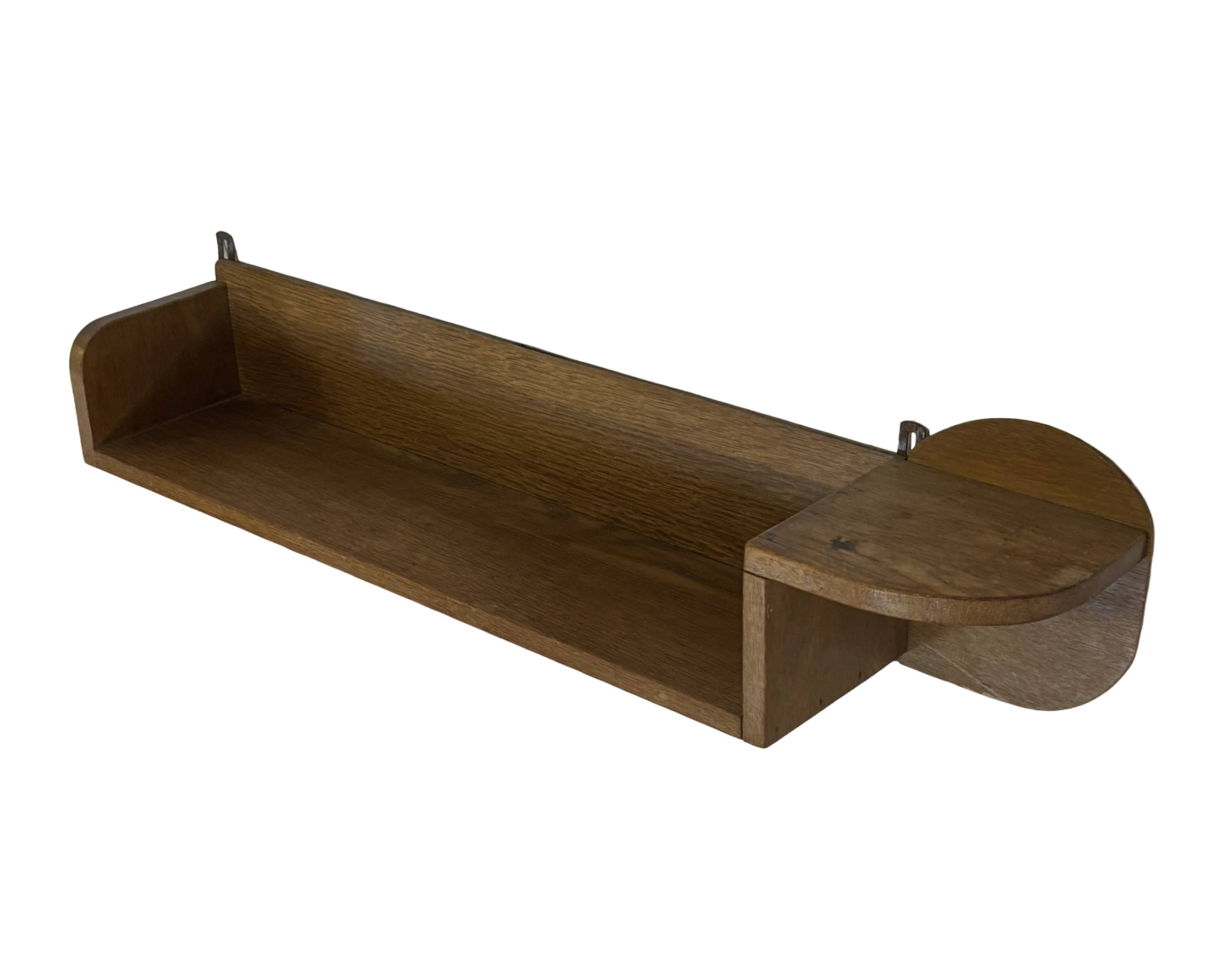 Vintage wooden wall shelve rack bookshelf in wood minimalist