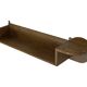 Vintage wooden wall shelve rack bookshelf in wood minimalist