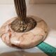 Copper and marble standing cup