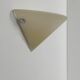 Vintage wall light, chrome and frosted glass, France, 1980.