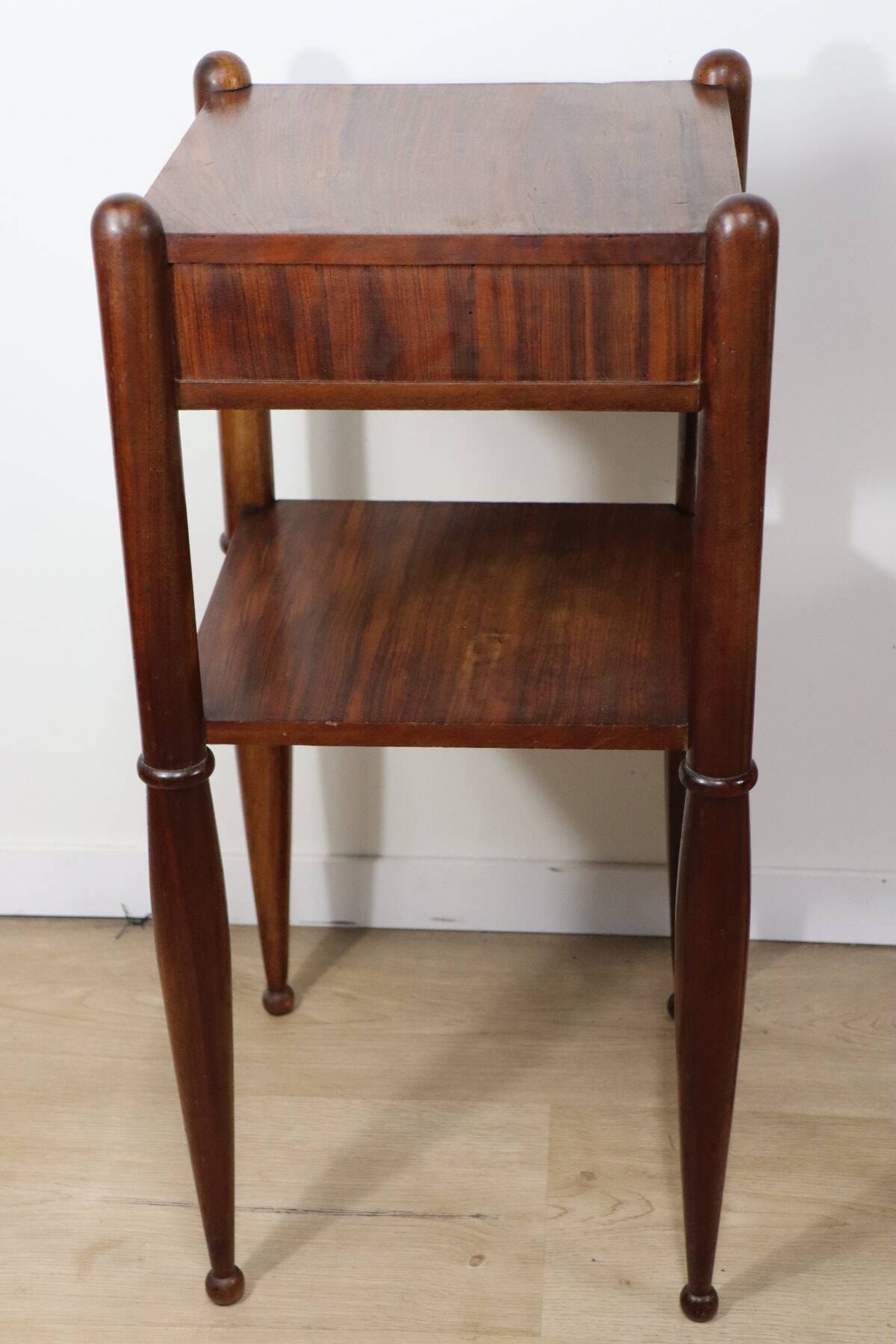 Art Deco pair of nightstands in walnut – 1940s