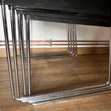 Set of 4 Black Omstak Chairs by Rodney Kinsman for Bieffeplast