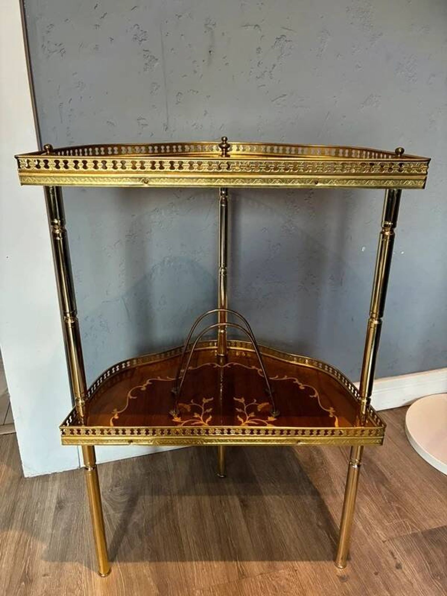 Table console de style français demi-lune vintage
