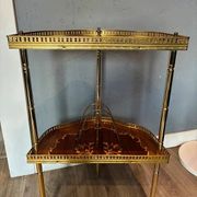Table console de style français demi-lune vintage