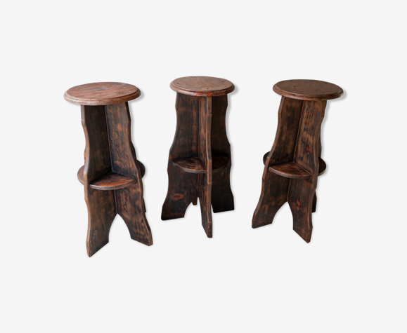 Tabourets bois massif