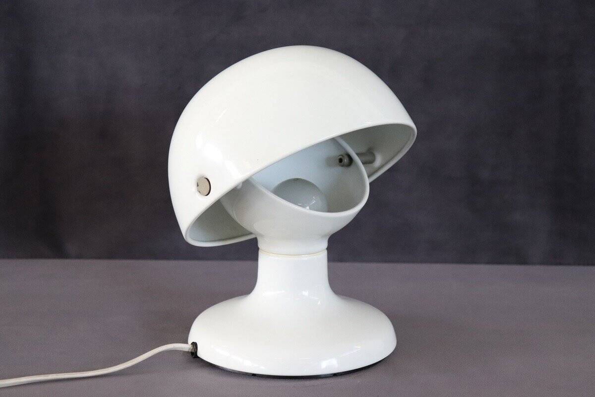 White Metal Table Lamp By Tobia And Afra Scarpa For Flos, 1960s