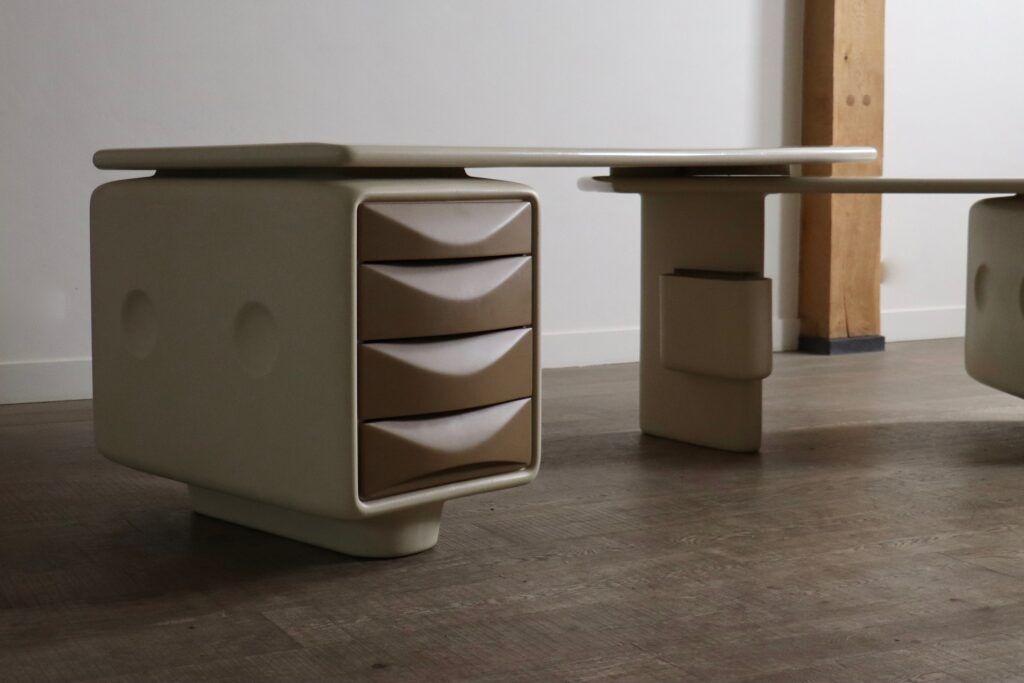 Ernest Igl Jet corner desk for Wilhelm Werndl, 1970s