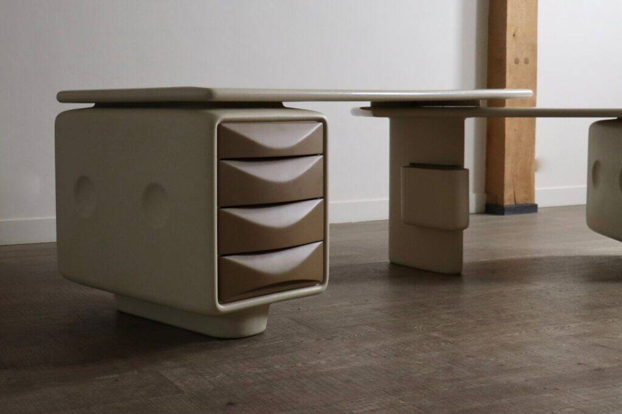 Ernest Igl Jet corner desk for Wilhelm Werndl, 1970s